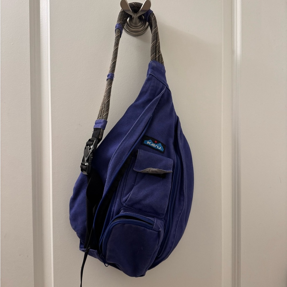 KAVU Blue Rope Sling Bag
